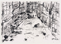KT 1993 030
<br/>
Straatbeeld in een verpauperde stad
<br/>
<em>Klinkenberg, John (1953)</em>